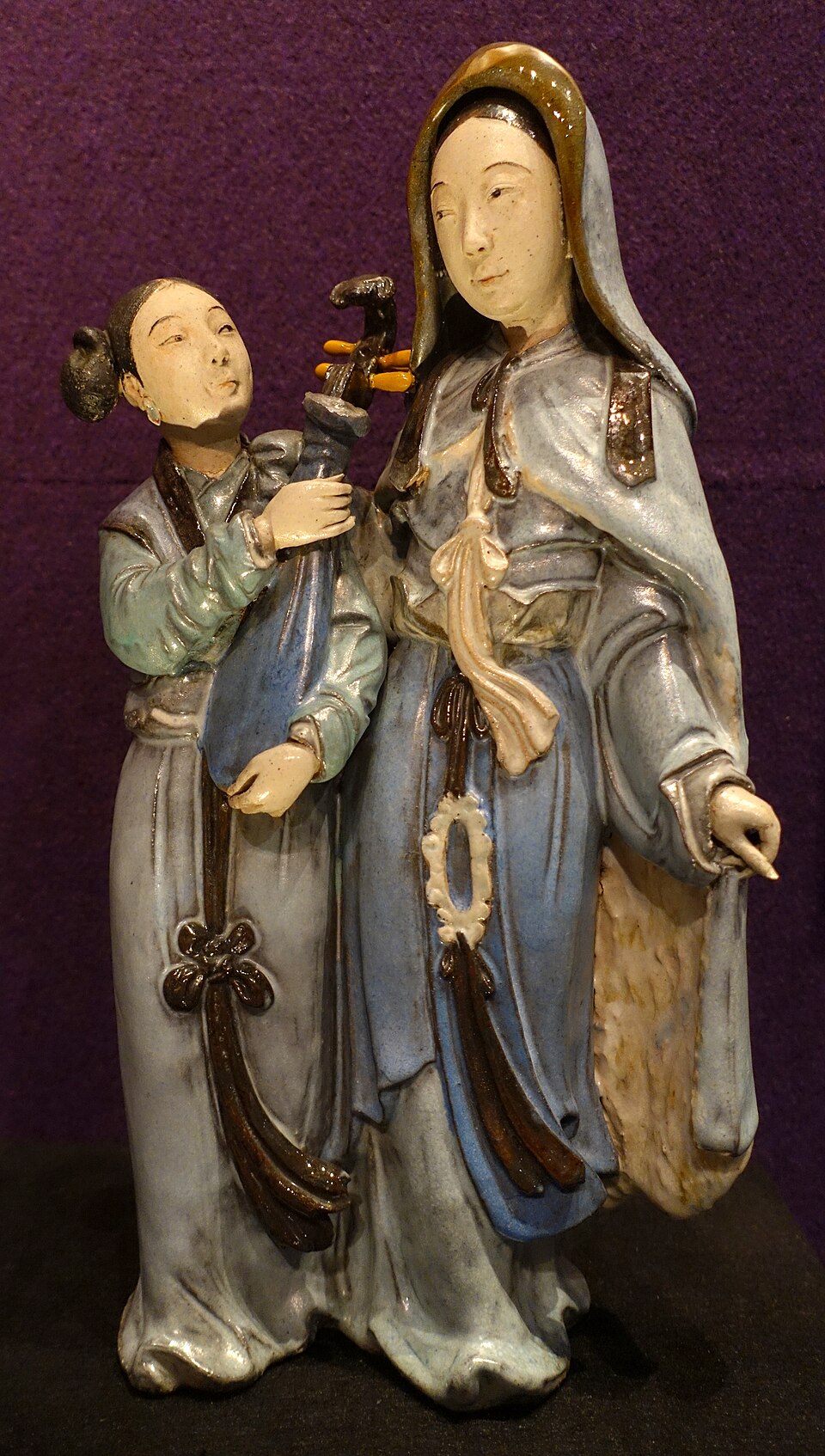 Real Shiwan narrative group by Chen Weiyan with multiple fragile projections